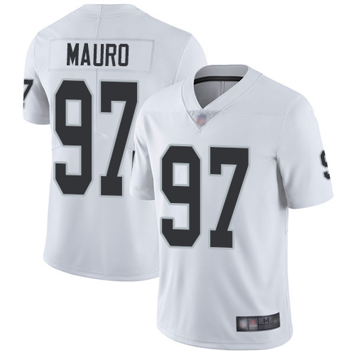 Men Oakland Raiders Limited White Josh Mauro Road Jersey NFL Football #97 Vapor Untouchable Jersey->women nfl jersey->Women Jersey